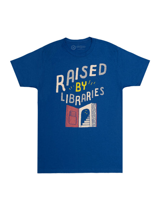 Raised by Libraries unisex t-shirt
