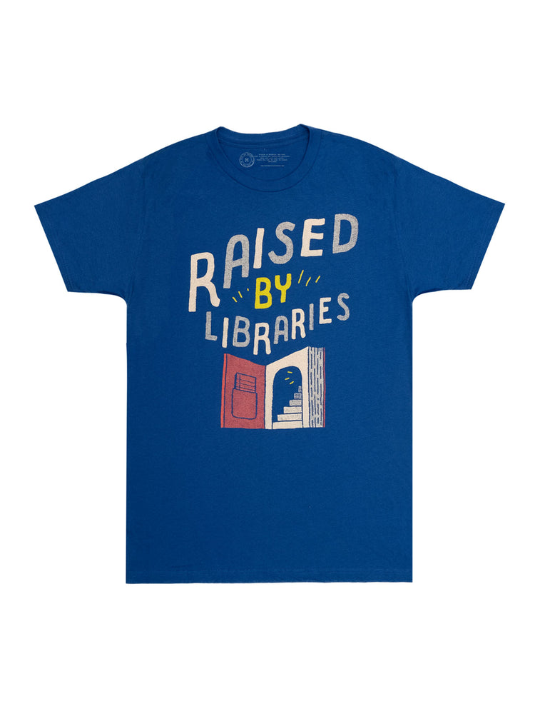 Raised by Libraries unisex t-shirt