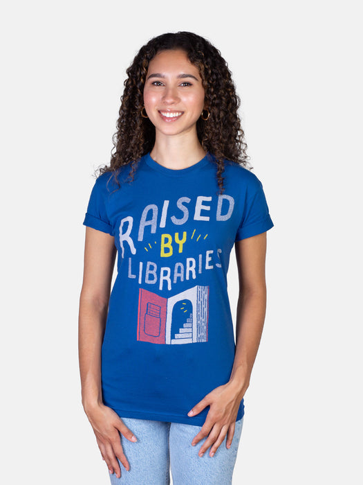 Raised by Libraries unisex t-shirt