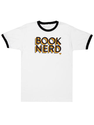 Book Nerd Pride unisex ringer t-shirt