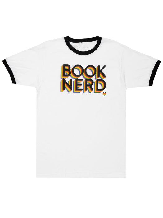 Book Nerd Pride unisex ringer t-shirt