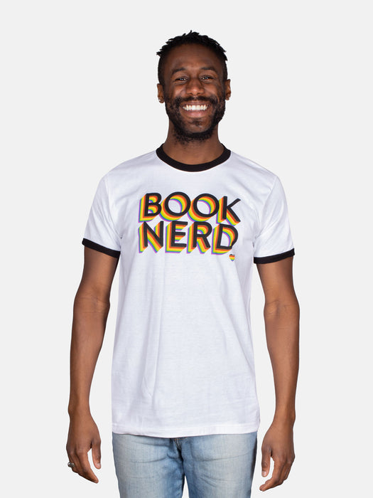 Book Nerd Pride unisex ringer t-shirt