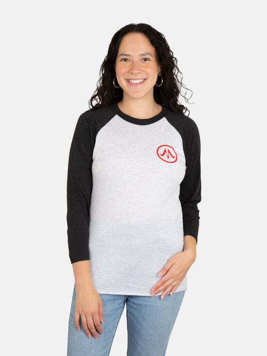 Haruki Murakami Logo unisex 3/4-sleeve raglan