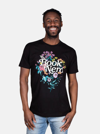 Book Nerd Floral unisex t-shirt