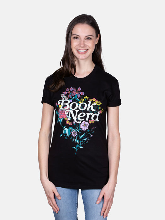 Book Nerd Floral unisex t-shirt