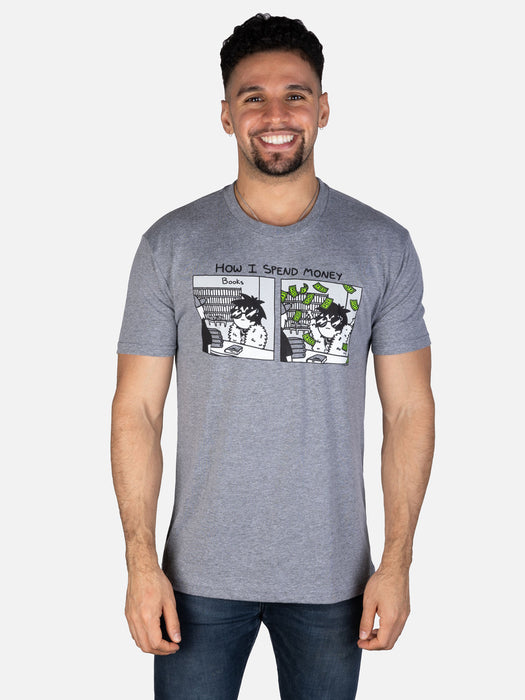 Sarah's Scribbles - How I Spend Money unisex t-shirt