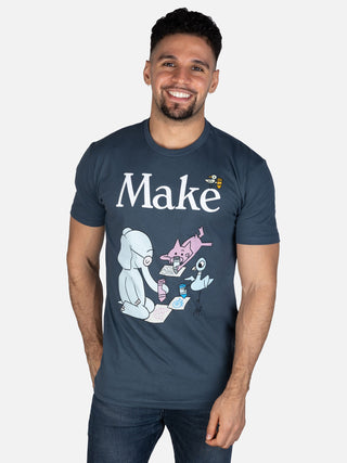 Elephant & Piggie Make unisex t-shirt