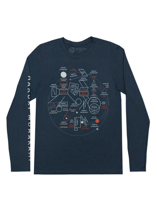 Murakami Novels Map unisex long sleeve