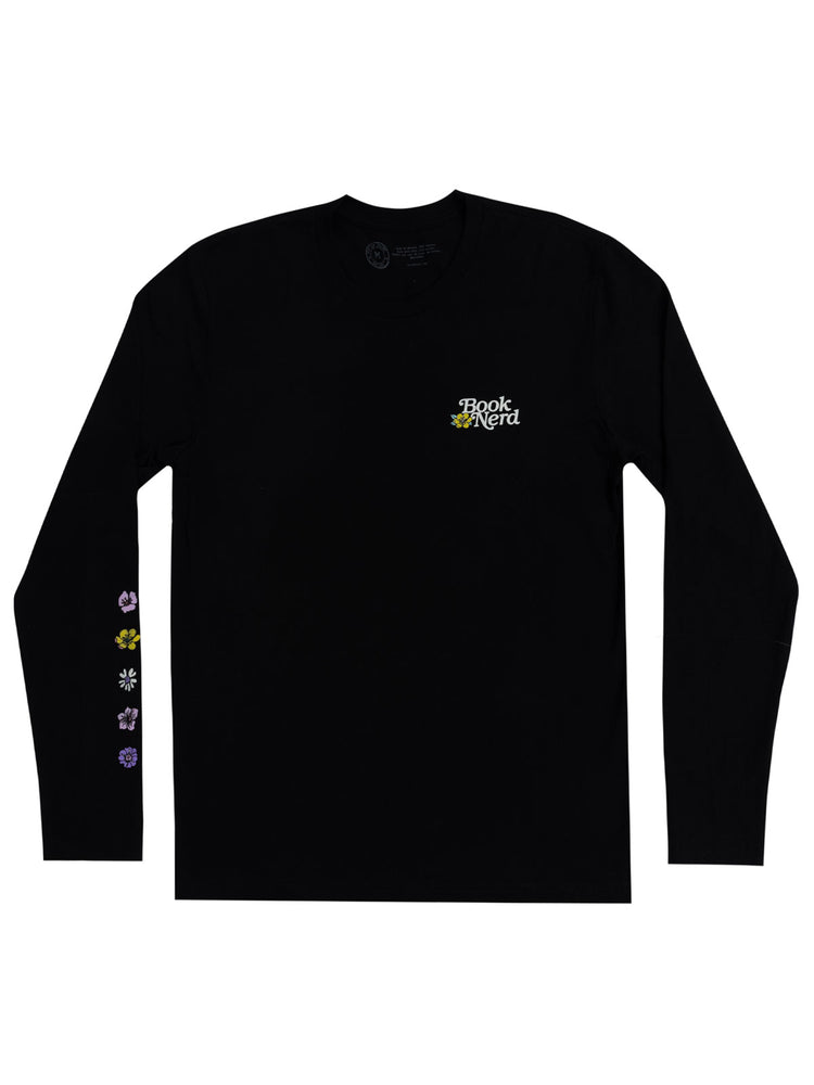 Book Nerd Floral unisex long sleeve