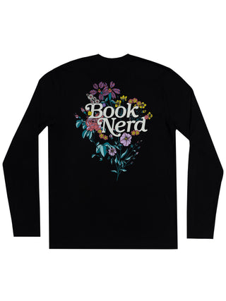 Book Nerd Floral unisex long sleeve