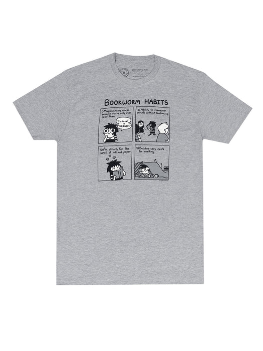 Sarah's Scribbles - Bookworm Habits unisex t-shirt