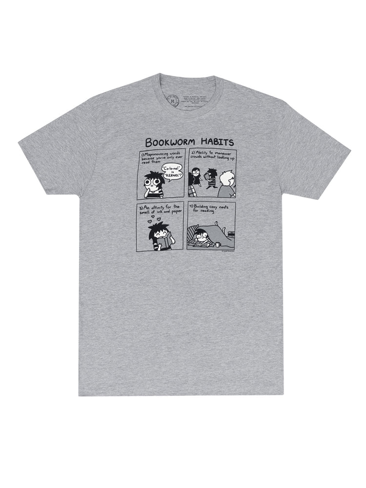 Sarah's Scribbles - Bookworm Habits unisex t-shirt