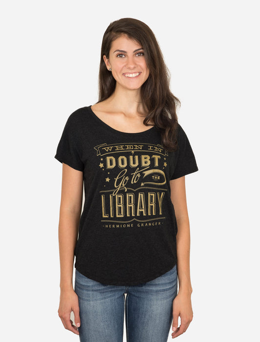 When in Doubt, Go to the Library women's relaxed fit t-shirt