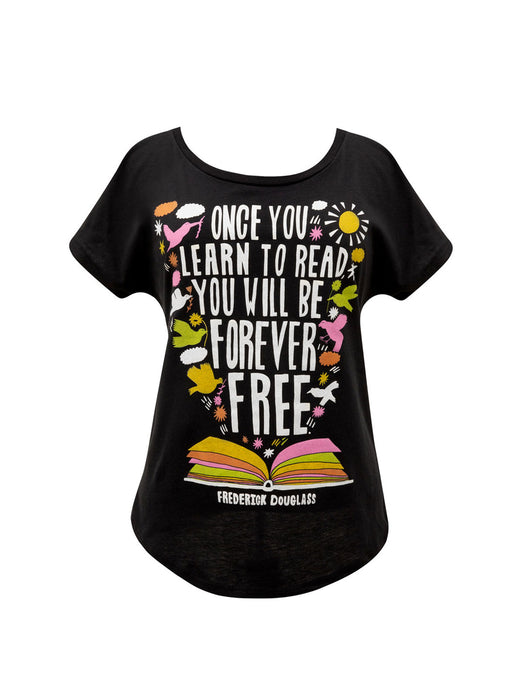 Frederick Douglass - Once You Learn to Read women's relaxed fit t-shirt