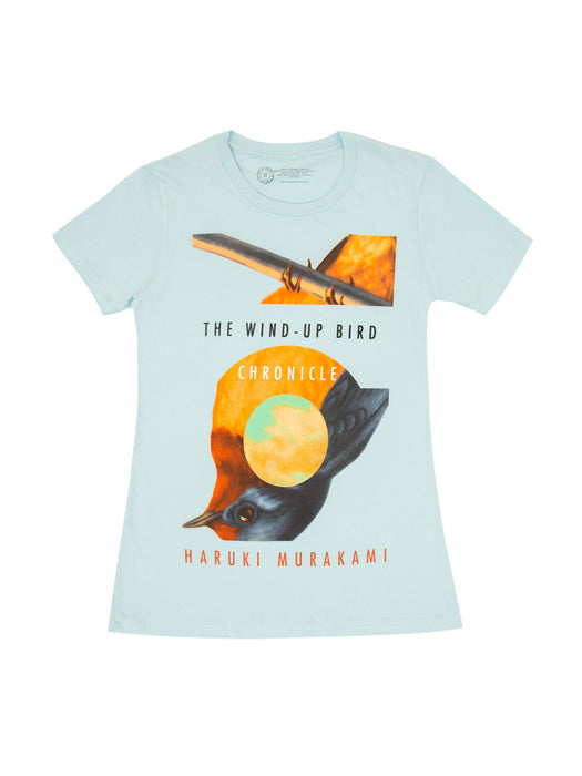 The Wind-Up Bird Chronicle women's crew blue t-shirt