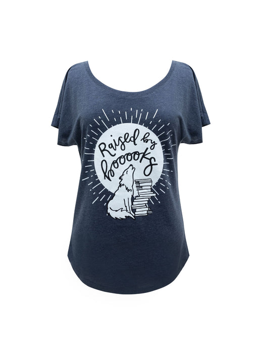 Raised by Books women's relaxed fit t-shirt