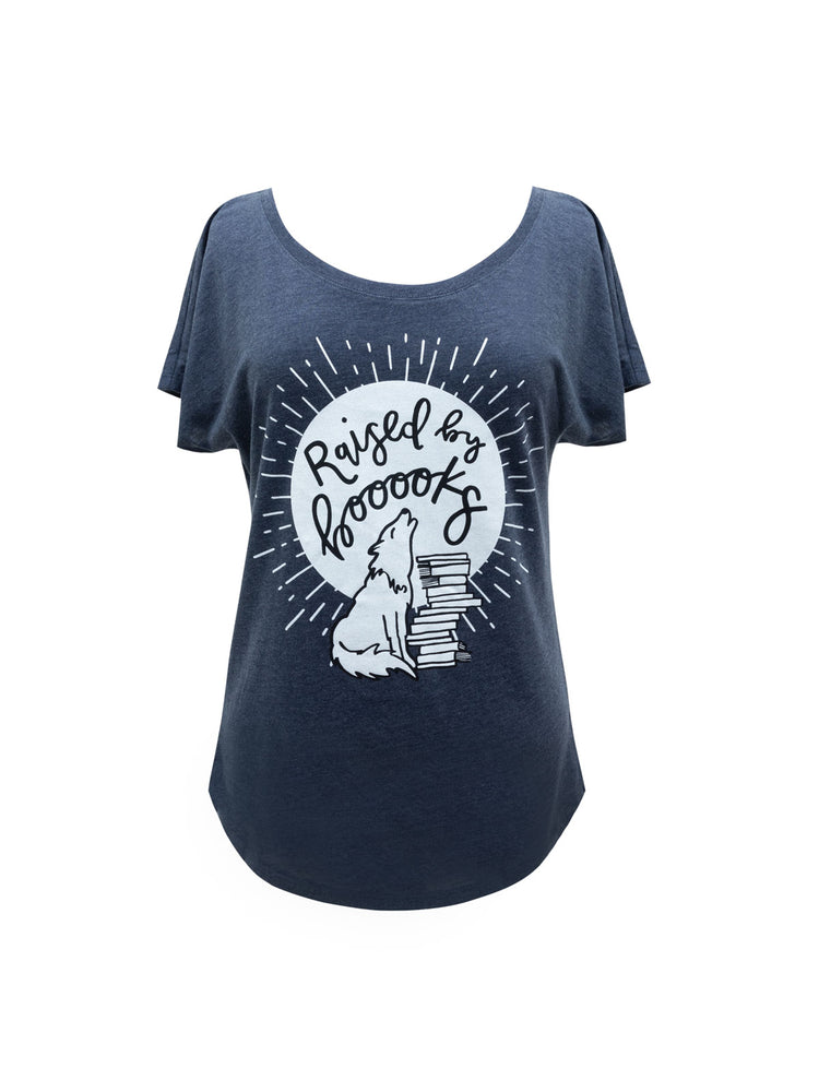 Raised by Books women's relaxed fit t-shirt
