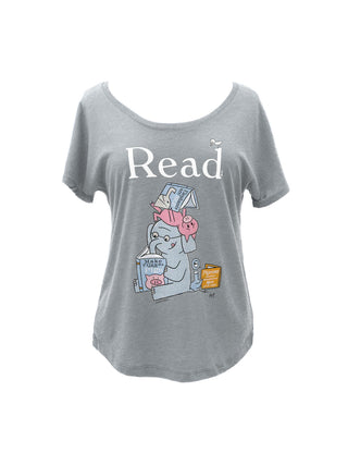 Elephant & Piggie Read women's relaxed fit t-shirt