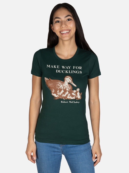 Make Way for Ducklings women's crew t-shirt