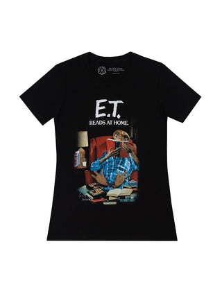 E.T. Reads at Home women's crew t-shirt