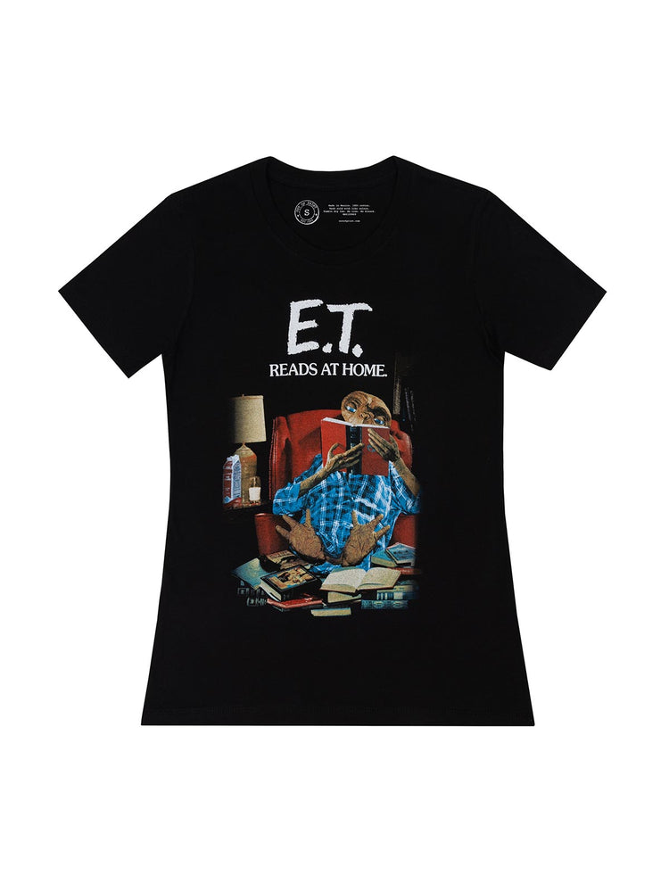 E.T. Reads at Home women's crew t-shirt