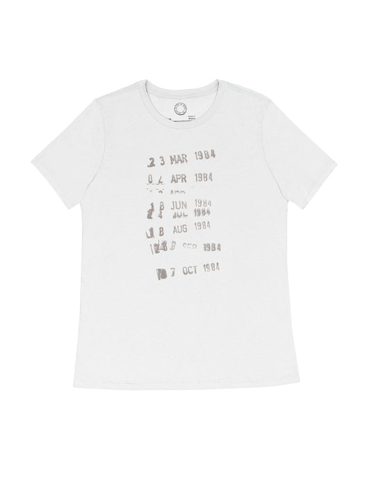 Library Stamp women's crew t-shirt