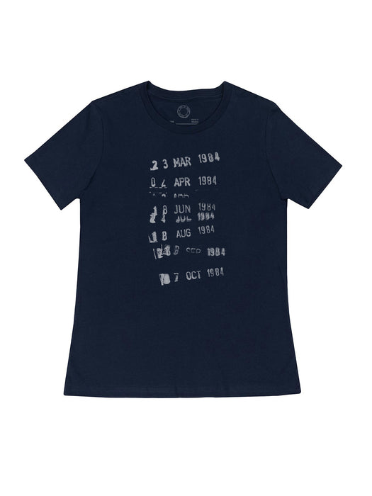 Library Stamp women's crew t-shirt