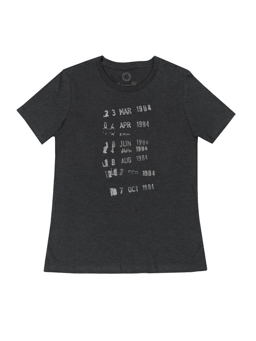 Library Stamp women's crew t-shirt