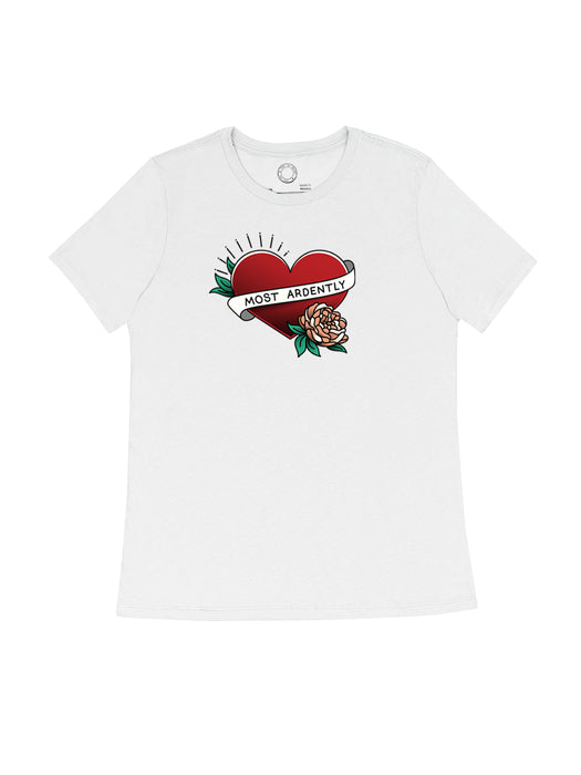 Pride and Prejudice - Most Ardently women's crew t-shirt