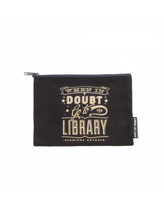 When in Doubt, Go to the Library pouch