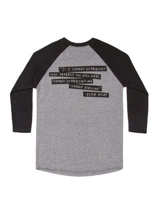 Punk Rock Authors Unisex 3/4-Sleeve Raglan