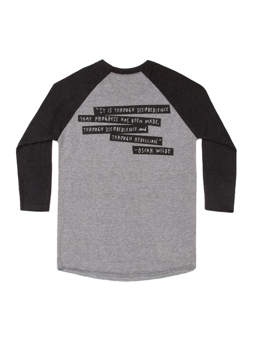Punk Rock Authors Unisex 3/4-Sleeve Raglan