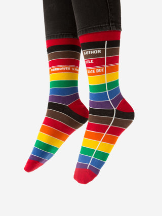 Library Card: Pride socks