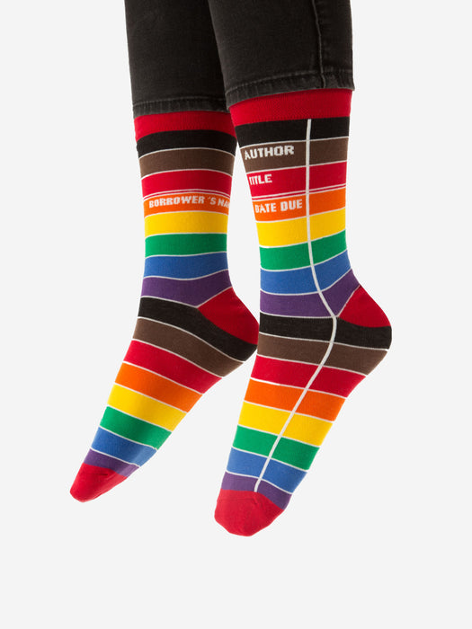 Library Card: Pride socks