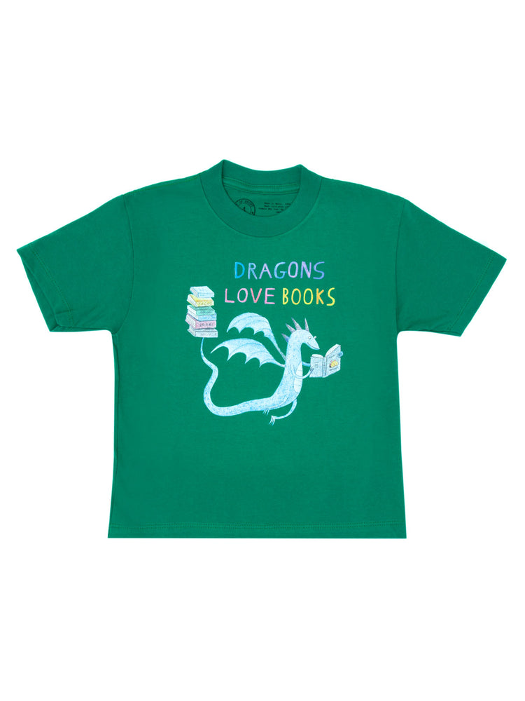 Dragons Love Books kids' t-shirt