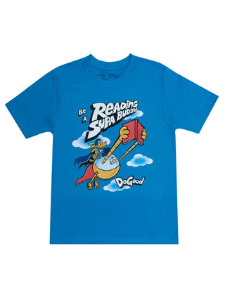 Dog Man: Be a Reading Supa Buddy kids' t-shirt