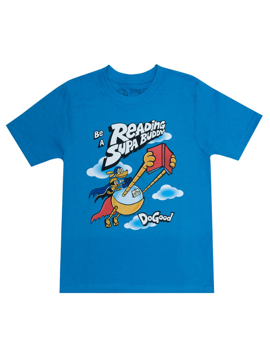 Dog Man: Be a Reading Supa Buddy kids' t-shirt