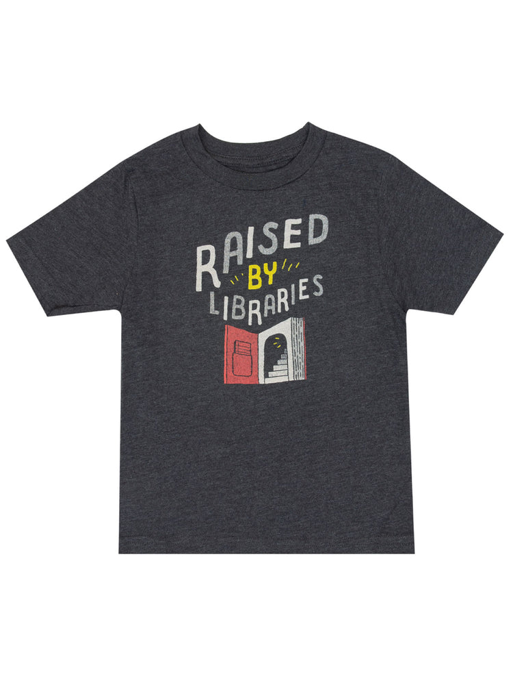 Raised by Libraries kids' t-shirt